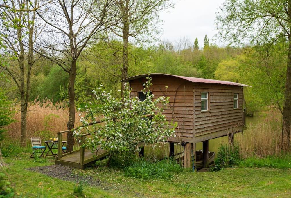 Willa Lakeside Cabin On Stilts- 'Kingfisher' Rous Lench Zewnętrze zdjęcie